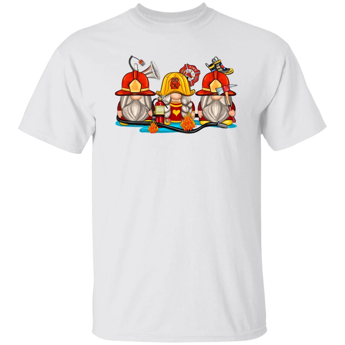 Firefighter Gnomes Unisex shirt fire fighter Christmas gift White Sand-Family-Gift-Planet