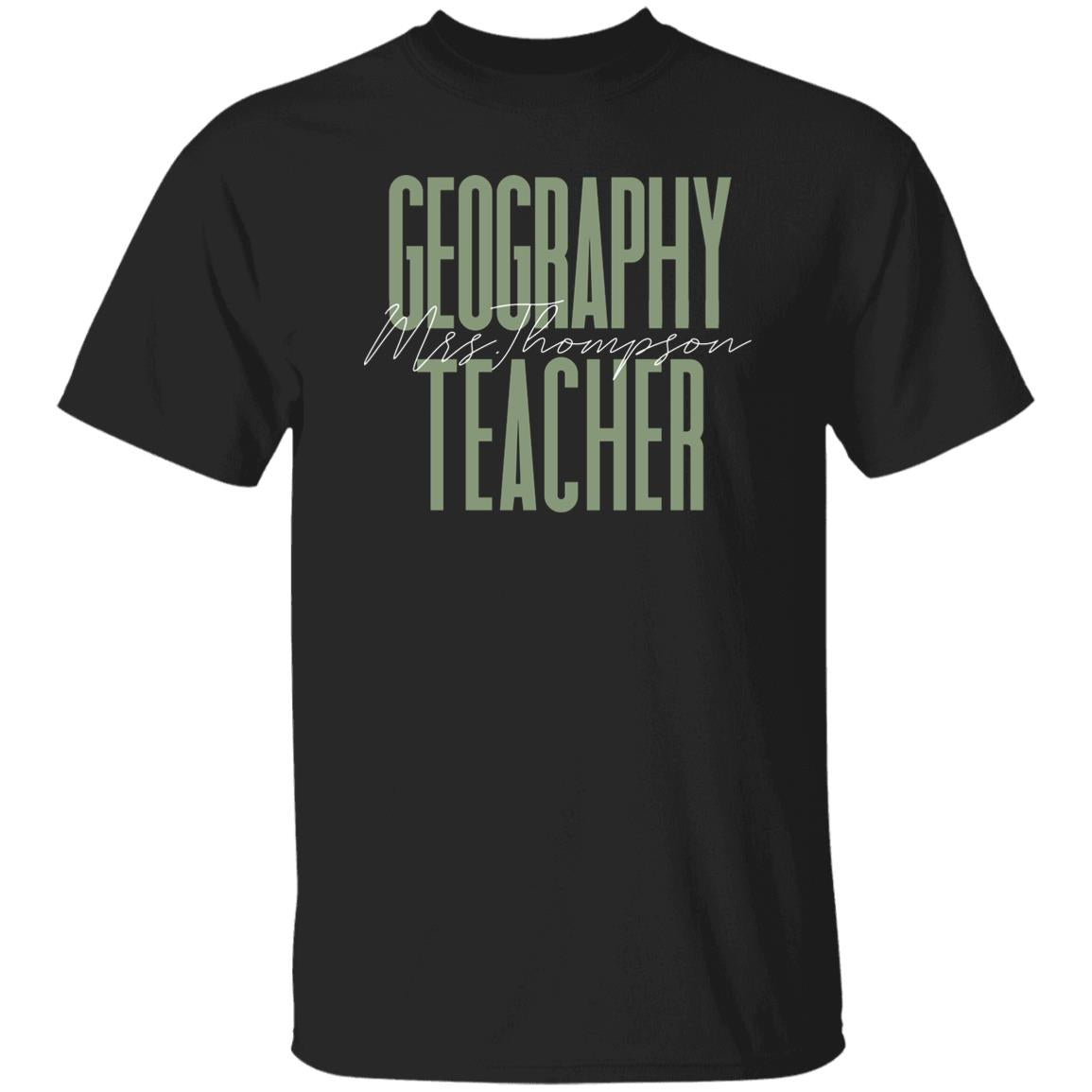 Geography teacher T-Shirt gift Geographer Customized Unisex tee Black Navy Dark Heather-Family-Gift-Planet