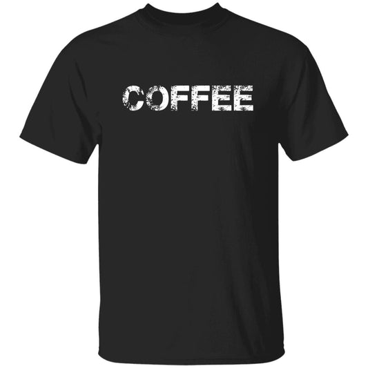 Coffee Unisex T-shirt barista coffee lover tee black dark heather-Black-Family-Gift-Planet
