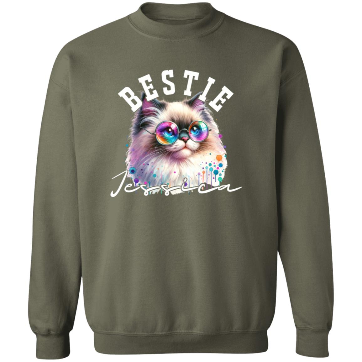 Bestie funny Personalized Unisex Sweatshirt Custom Best friend Valentine day gift Sand-Family-Gift-Planet