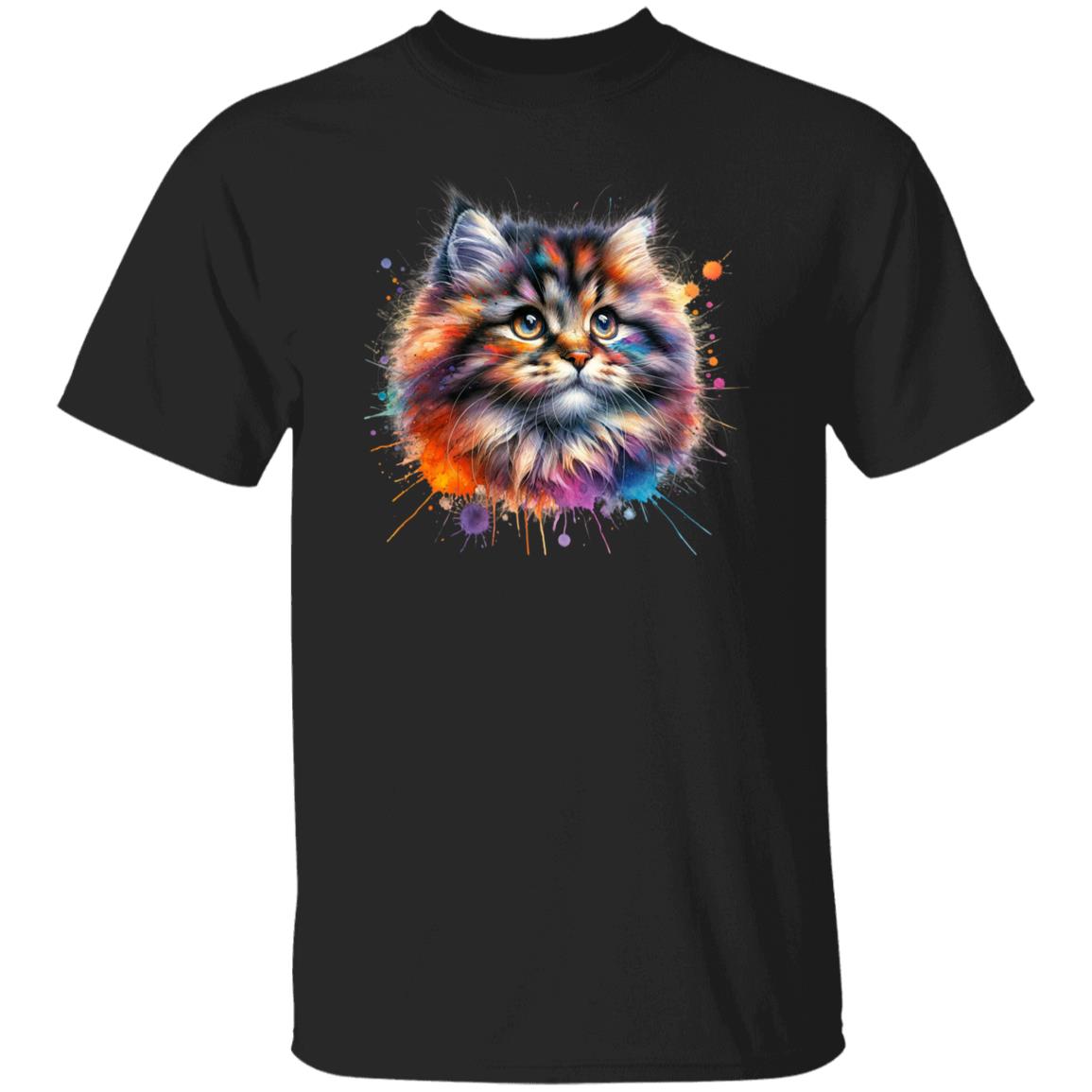 Ragamuffin cat mama Color Splash Unisex T-shirt Black Navy Dark Heather-Family-Gift-Planet