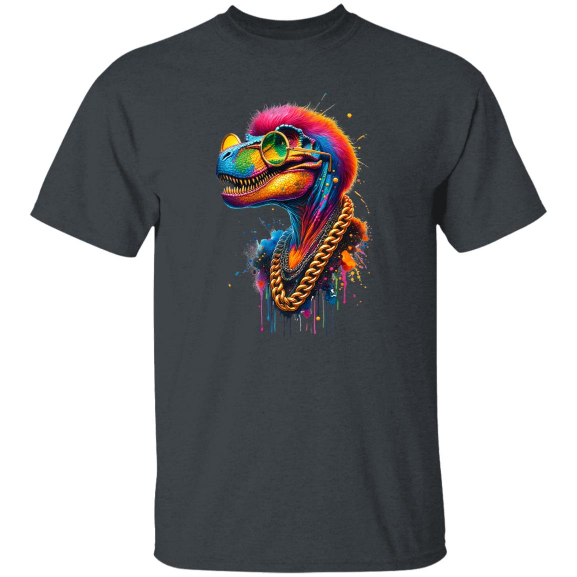 Tyrannosaurus Rex (T-Rex) in hip style Color Splash Unisex T-shirt-Family-Gift-Planet