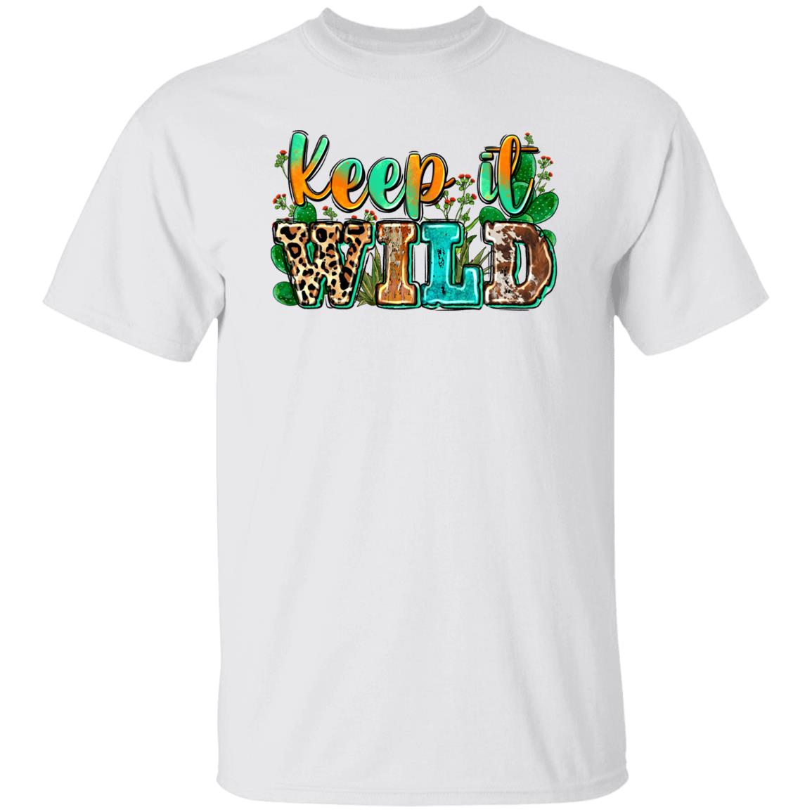 Keep it wild T-Shirt gift Cactus Western Arizona Unisex tee Sand White Sport Grey-Family-Gift-Planet