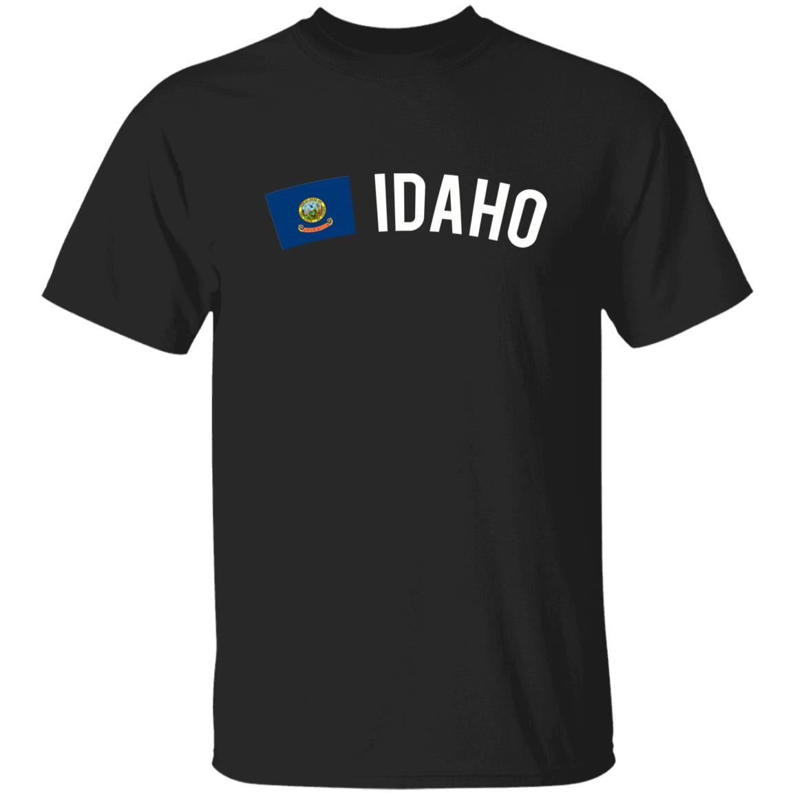 Idaho Unisex T-shirt gift Idaho flag tee Boise Meridian Nampa White Black-Family-Gift-Planet