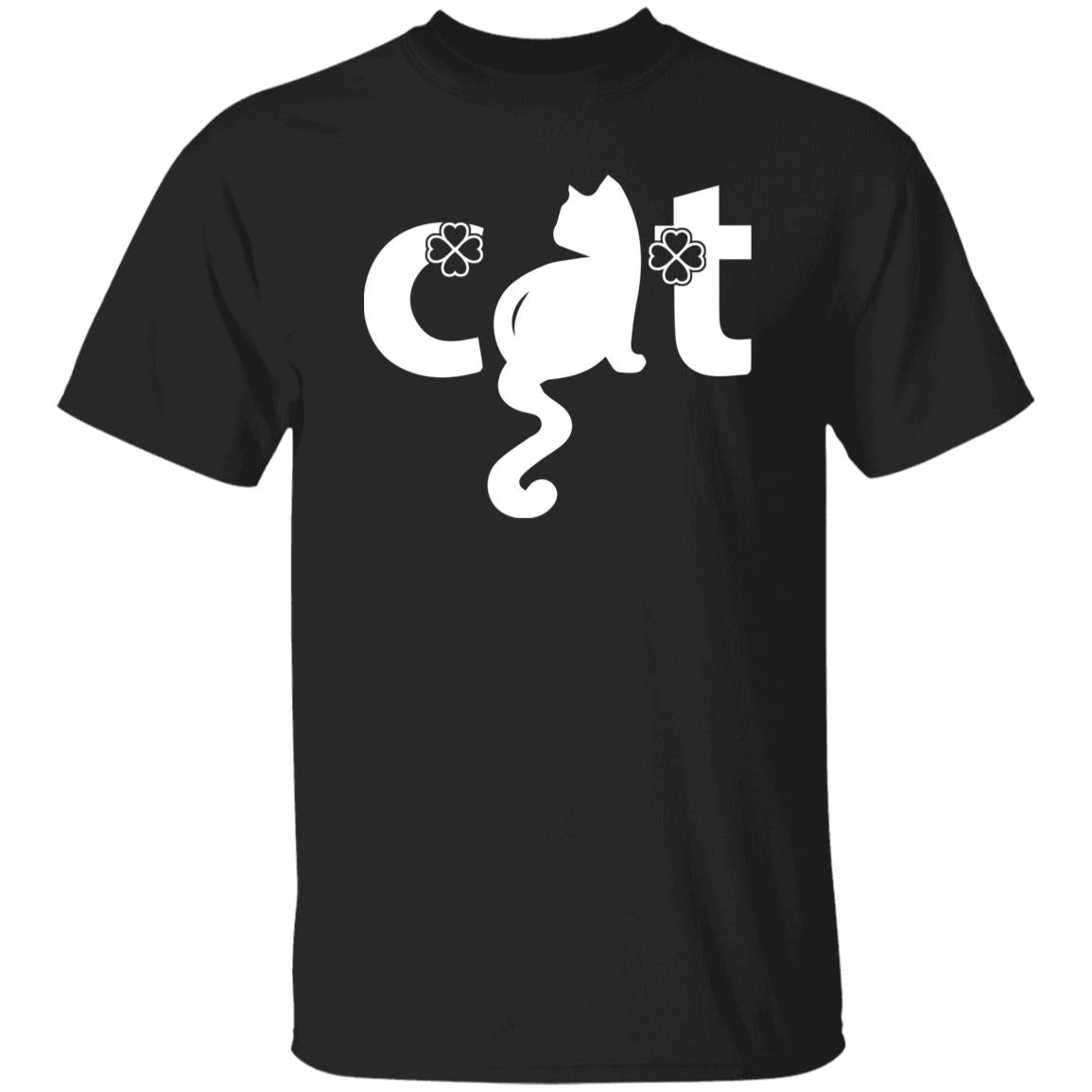Funny Cat Text Unisex shirt cute cat tee Black Dark Heather-Family-Gift-Planet