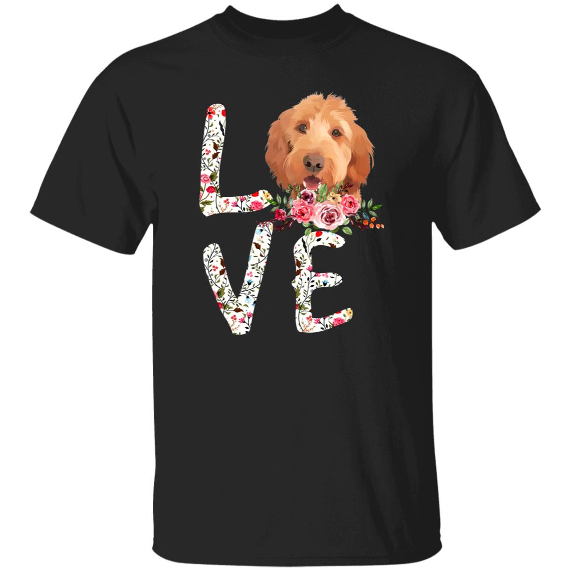 Love Poodle T-Shirt gift Poodle Dog mom Unisex tee Black Navy Dark Heather-Family-Gift-Planet