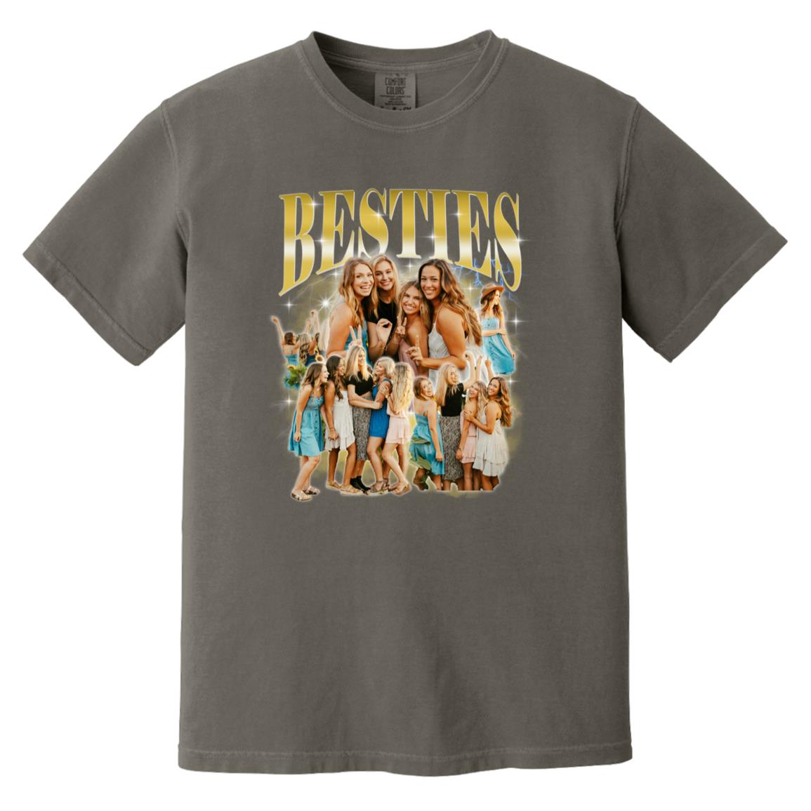 custom 58 - Besties Custom Comfort Colors Unisex T-Shirt Personalized bootleg rap tee-Pepper-Family-Gift-Planet