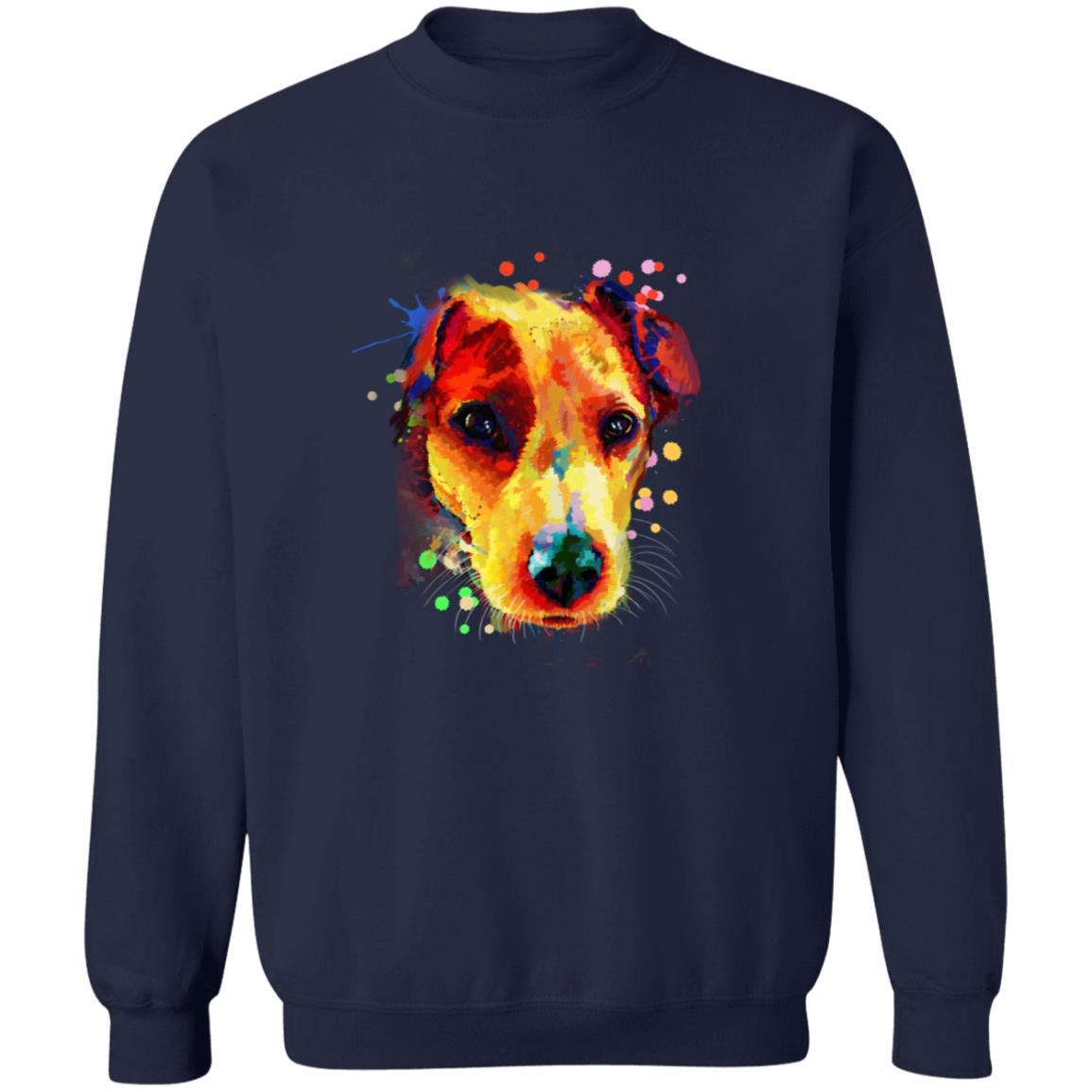 Artistic Jack Russell dog Unisex Crewneck Sweatshirt digital Art-Family-Gift-Planet