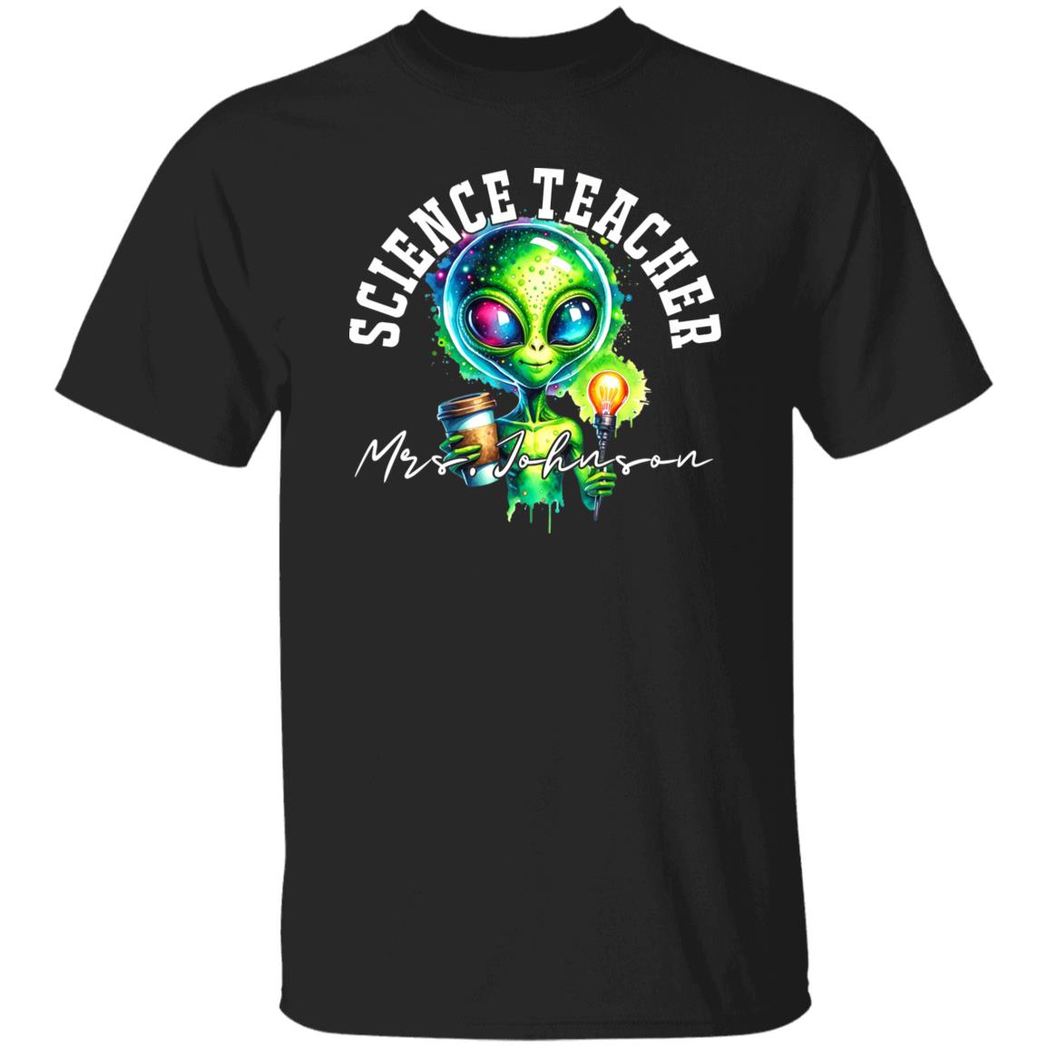Science teacher funny Personalized Unisex T-shirt Custom Physics teacher Black-Family-Gift-Planet
