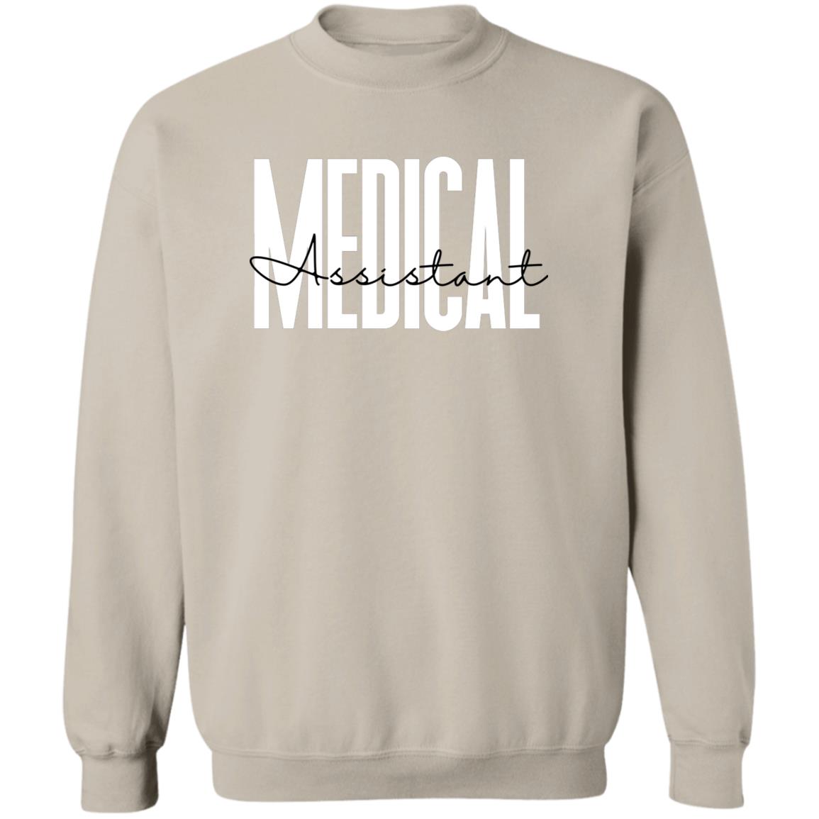 Medical Assistant Unisex Sweatshirt, Certified medical assistant Crewneck Sand-Sand-Family-Gift-Planet