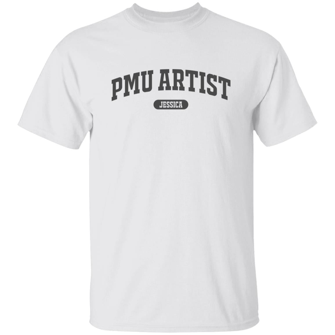 PMU artist Personalized Unisex T-shirt Custom Permanent make-up artist White Sand Light Blue-Family-Gift-Planet