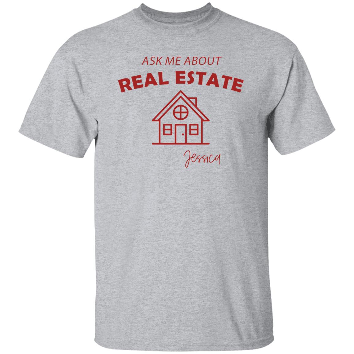 Personalized Ask me about real estate Realtor T-Shirt gift Custom name Real estate agent tee-Family-Gift-Planet