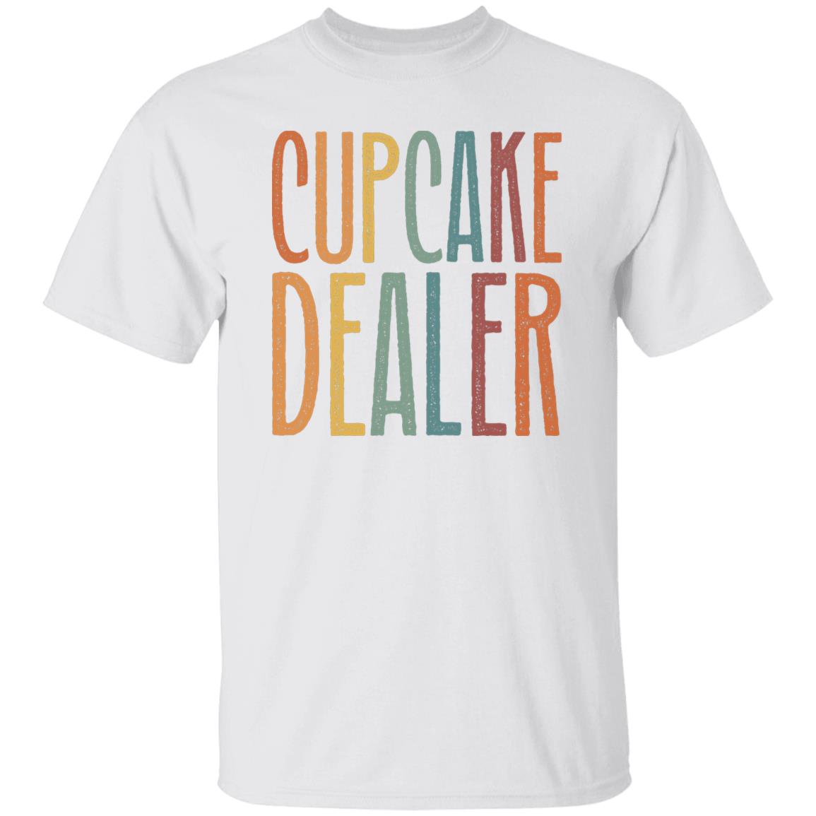 Cupcake dealer Unisex T-Shirt cupcake Baker mama tee Black Dark Heather White-Family-Gift-Planet