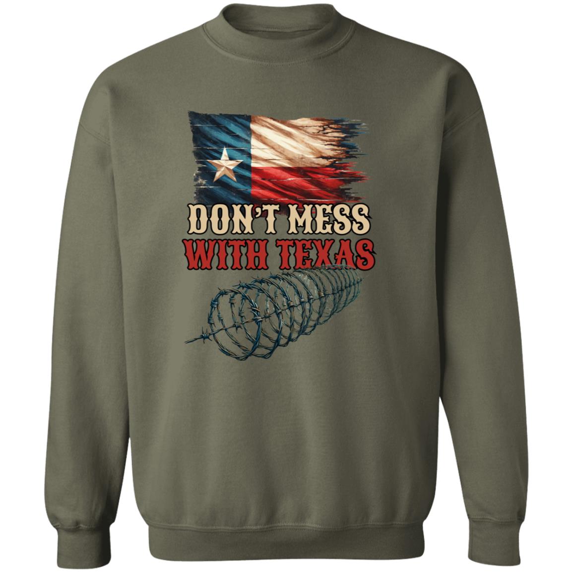 Don't Mess with Texas Unisex Sweatshirt border truck Texas black-Family-Gift-Planet