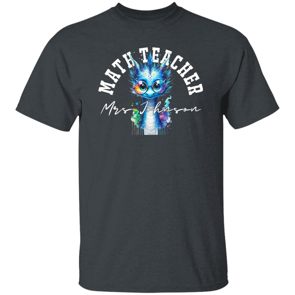 Math teacher funny Personalized Unisex T-shirt Custom Mathematics teacher Black-Family-Gift-Planet
