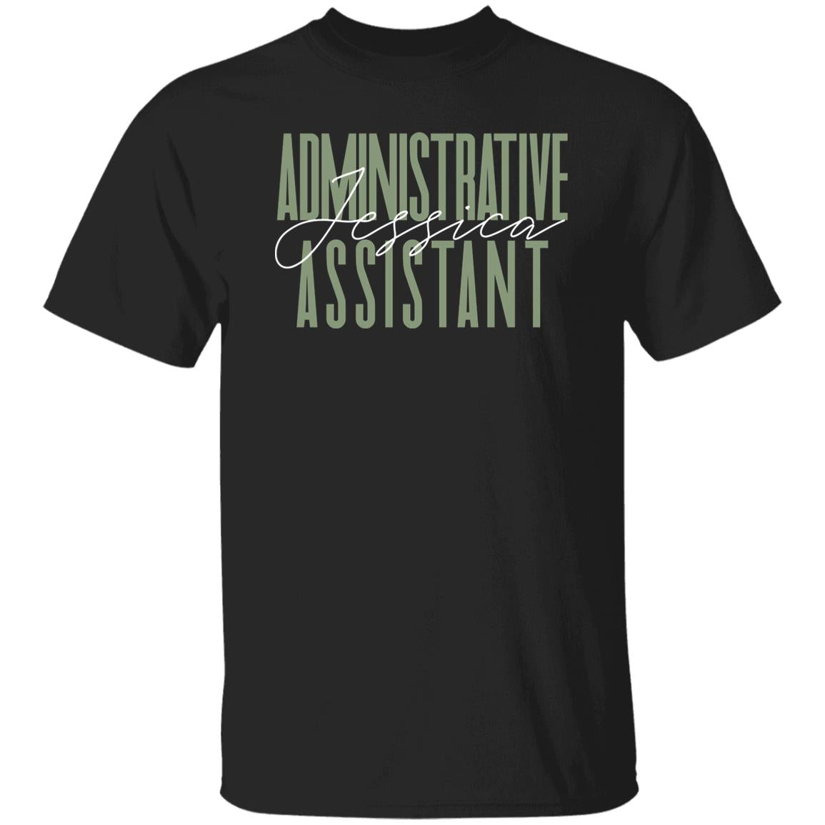 Administrative assistant T-Shirt gift School admin staff Customized Unisex tee Black Navy Dark Heather-Family-Gift-Planet