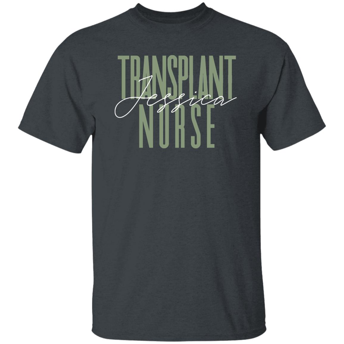 Transplant nurse T-Shirt gift bone marrow transplant nurse Customized Unisex tee Black Navy Dark Heather-Family-Gift-Planet