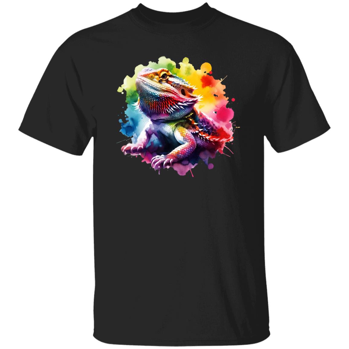 Bearded Dragon mom Color Splash Unisex T-shirt Black Navy Dark Heather-Family-Gift-Planet