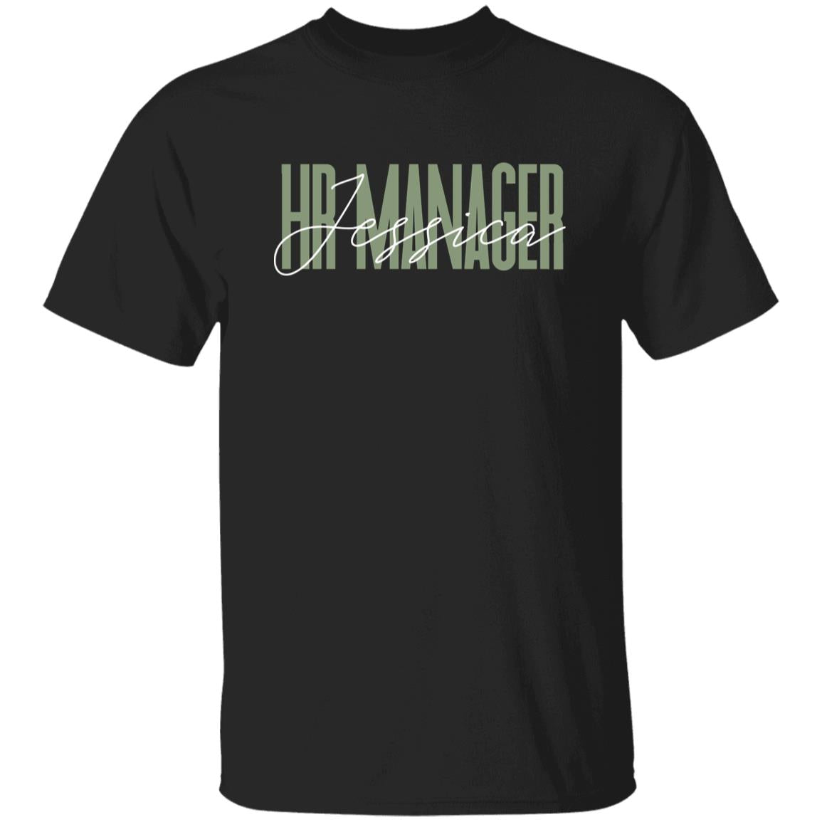 HR manager T-Shirt gift Human Resources Customized Unisex tee Black Navy Dark Heather-Family-Gift-Planet