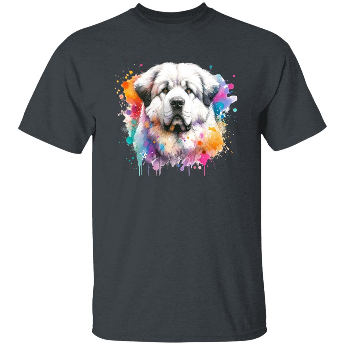 Akbash Dog mama Color Splash Unisex T-shirt Black Navy Dark Heather-Family-Gift-Planet