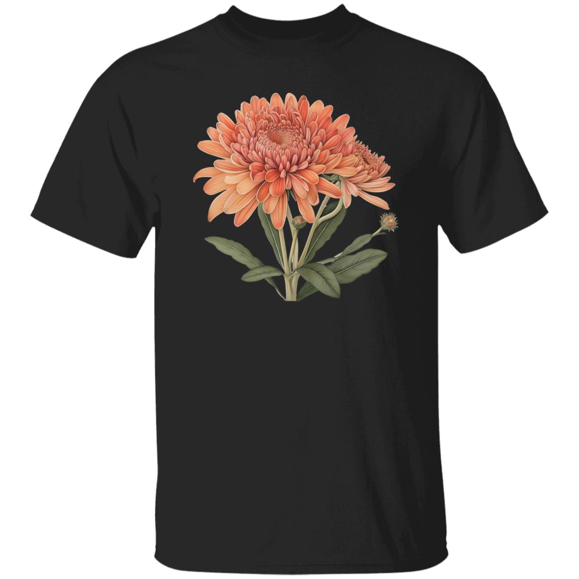 Chrizantema lover T-Shirt gift Aster flower Unisex tee Black Navy Dark Heather-Family-Gift-Planet