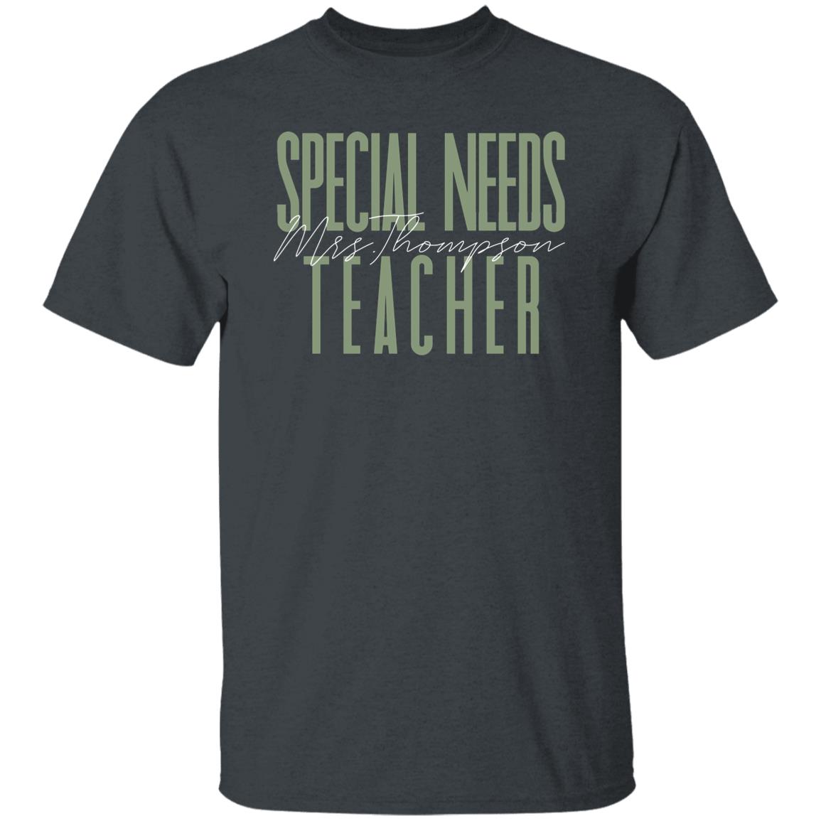 Special Needs teacher T-Shirt gift Special Education Customized Unisex tee Black Navy Dark Heather-Family-Gift-Planet