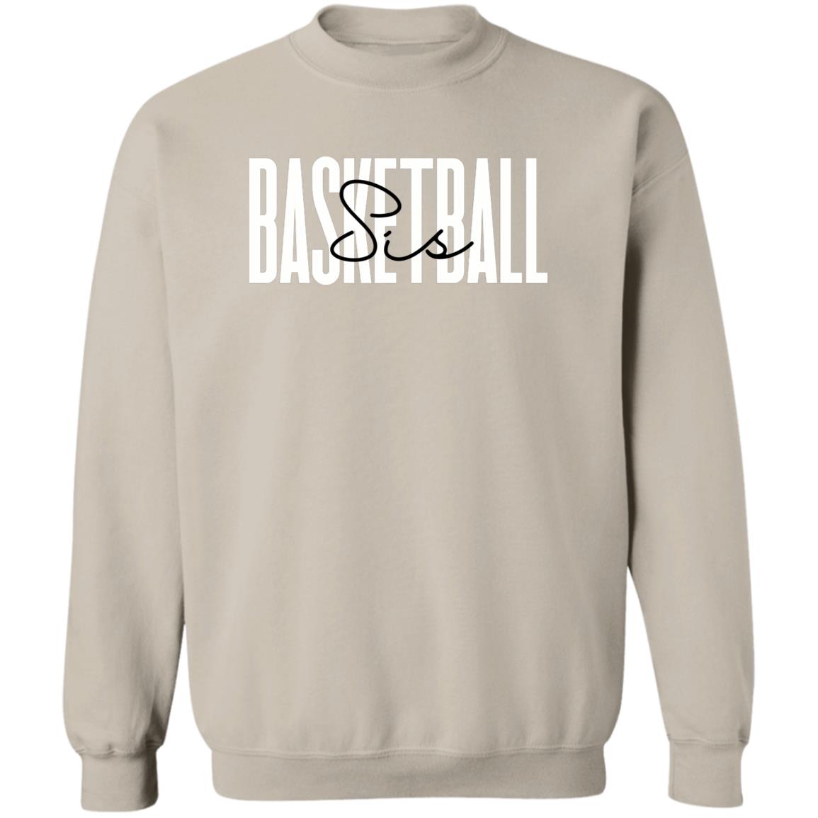 Basketball Sis Unisex Sweatshirt Crewneck Sand S-2XL-Sand-Family-Gift-Planet