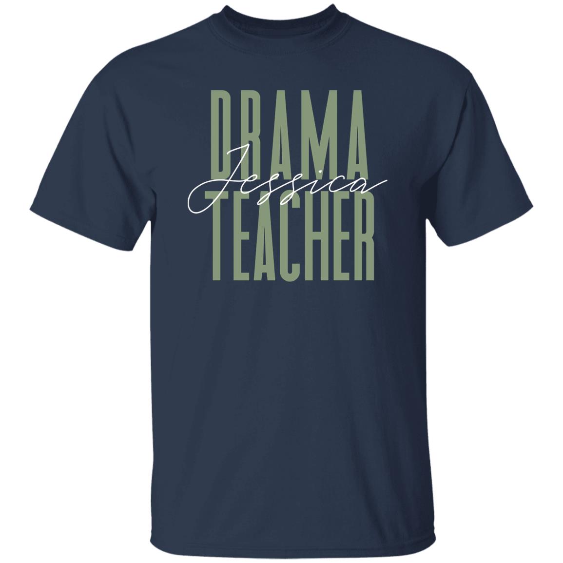 Drama teacher T-Shirt gift Acting school Customized Unisex tee Black Navy Dark Heather-Family-Gift-Planet