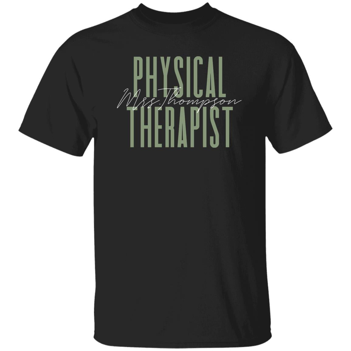 Physical therapist T-Shirt gift PT Physical therapy Customized Unisex tee Black Navy Dark Heather-Family-Gift-Planet