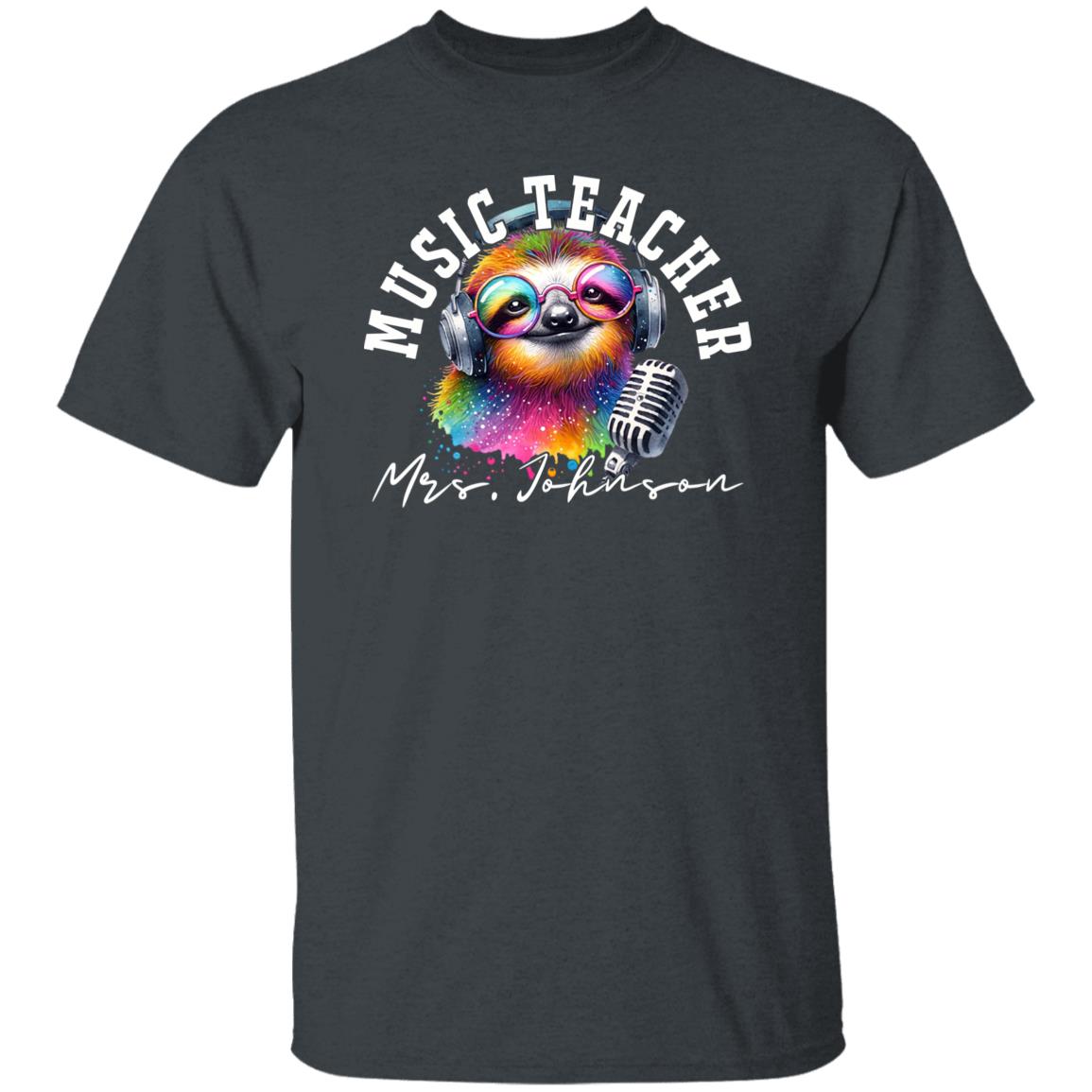 Music teacher funny Personalized Unisex T-shirt Custom Vocal teacher Black-Family-Gift-Planet