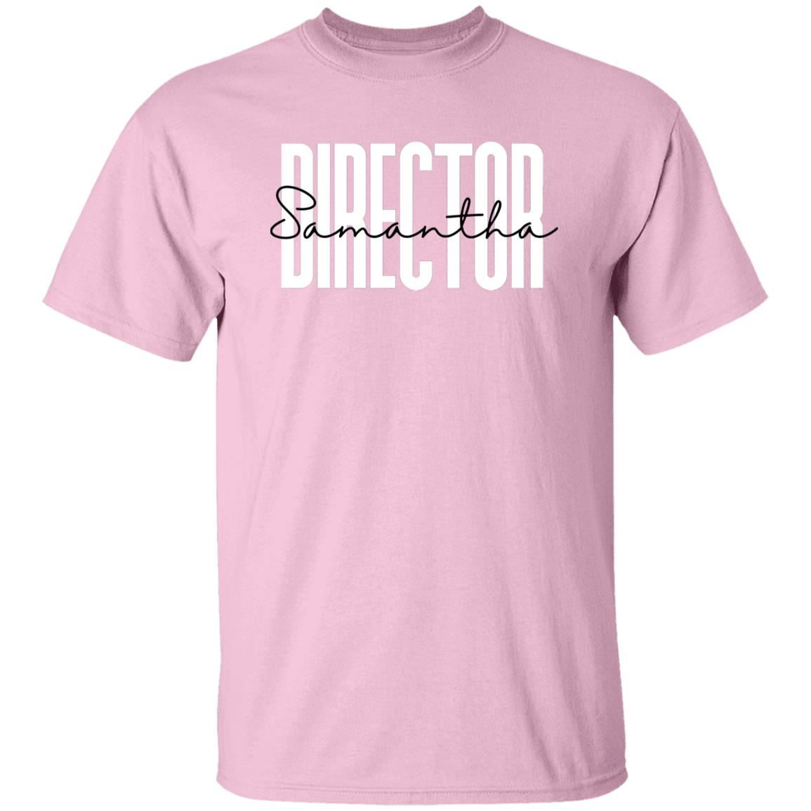 Personalized Director Unisex T-shirt Custom name movie maker Sand Blue Pink-Family-Gift-Planet
