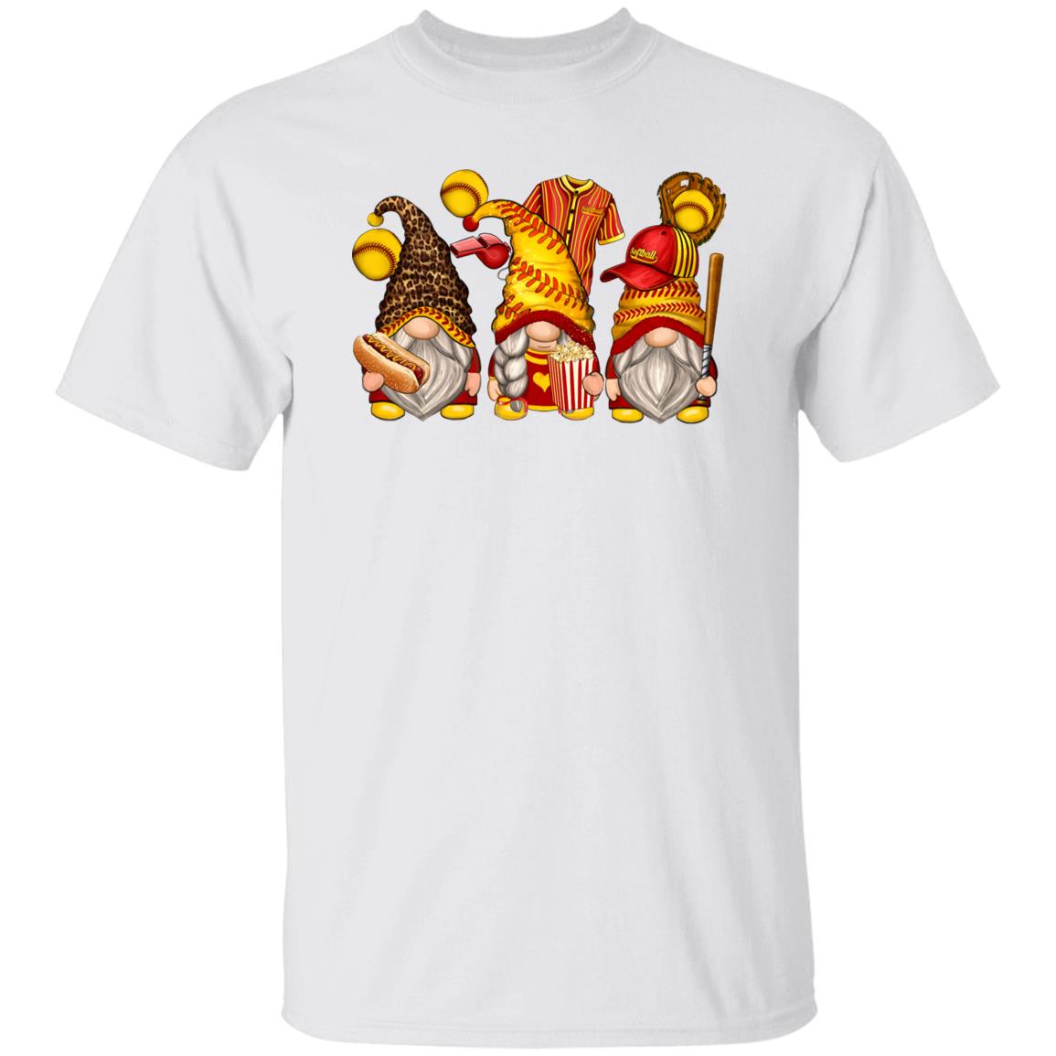 Softball Gnomes Unisex shirt softball player Christmas gift White Sand-Family-Gift-Planet