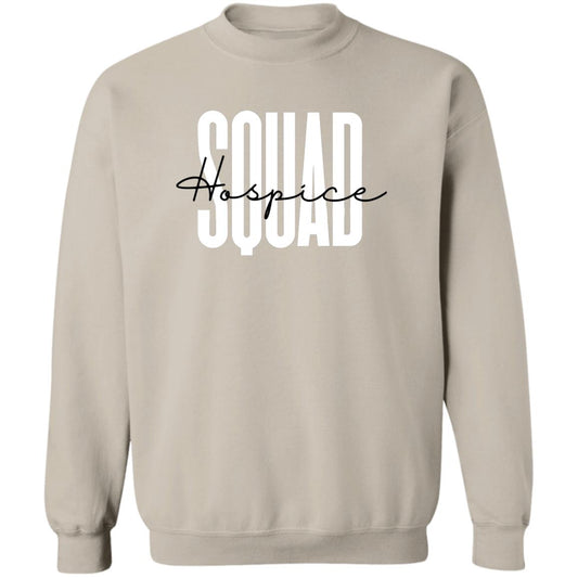 Hospice squad Unisex Sweatshirt, hospice nurse Crewneck Sand-Sand-Family-Gift-Planet