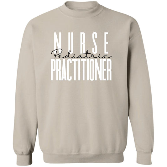 Pediatric nurse practitioner Unisex Sweatshirt, pediatric np Crewneck Sand-Sand-Family-Gift-Planet