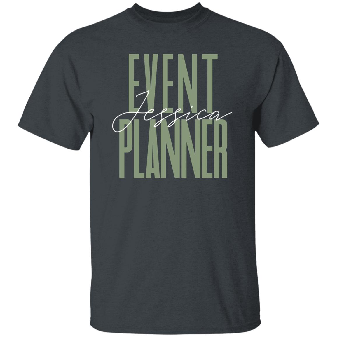 Event planner T-Shirt gift Event coordinator Customized Unisex tee Black Navy Dark Heather-Family-Gift-Planet