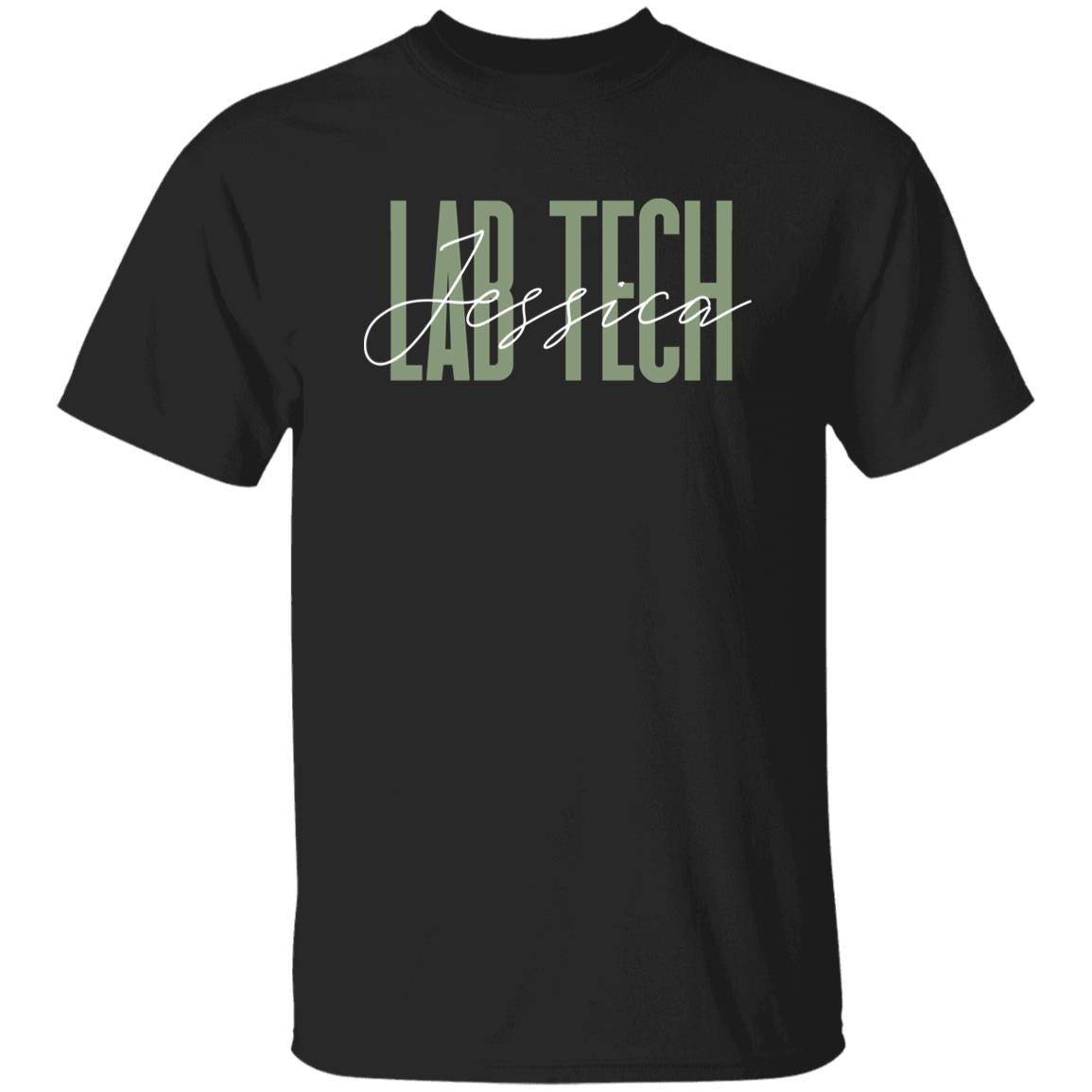 Lab tech T-Shirt gift Laboratory Technician Customized Unisex tee Black Navy Dark Heather-Family-Gift-Planet