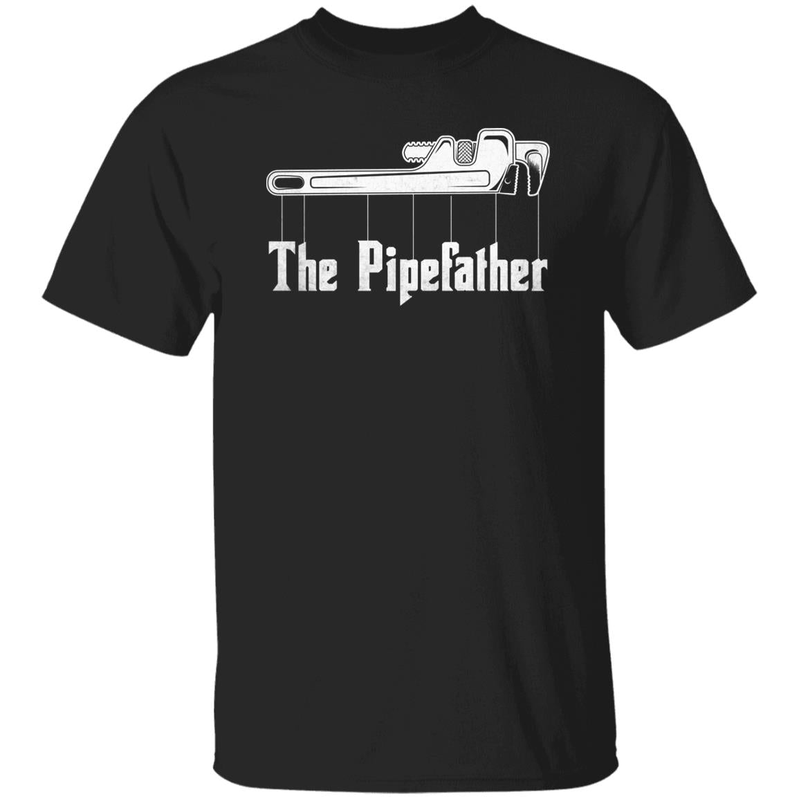 The Pipefather shirt Plumber dad tee Black Navy Dark HEather-Family-Gift-Planet