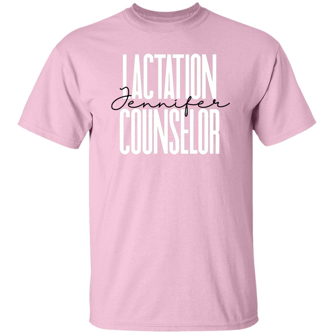 Kickboxing Lactation counselor Unisex T-shirt Custom Name Sand Blue Pink-Family-Gift-Planet