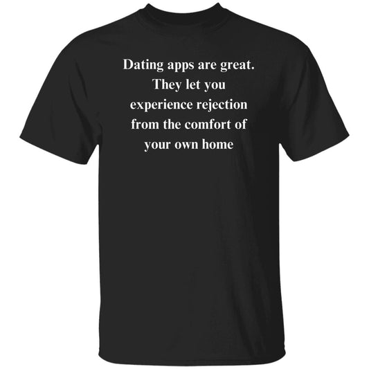 Dating Sarcastic Unisex T-Shirt funny gift for friend Humorous tee Black relationship status-Black-Family-Gift-Planet