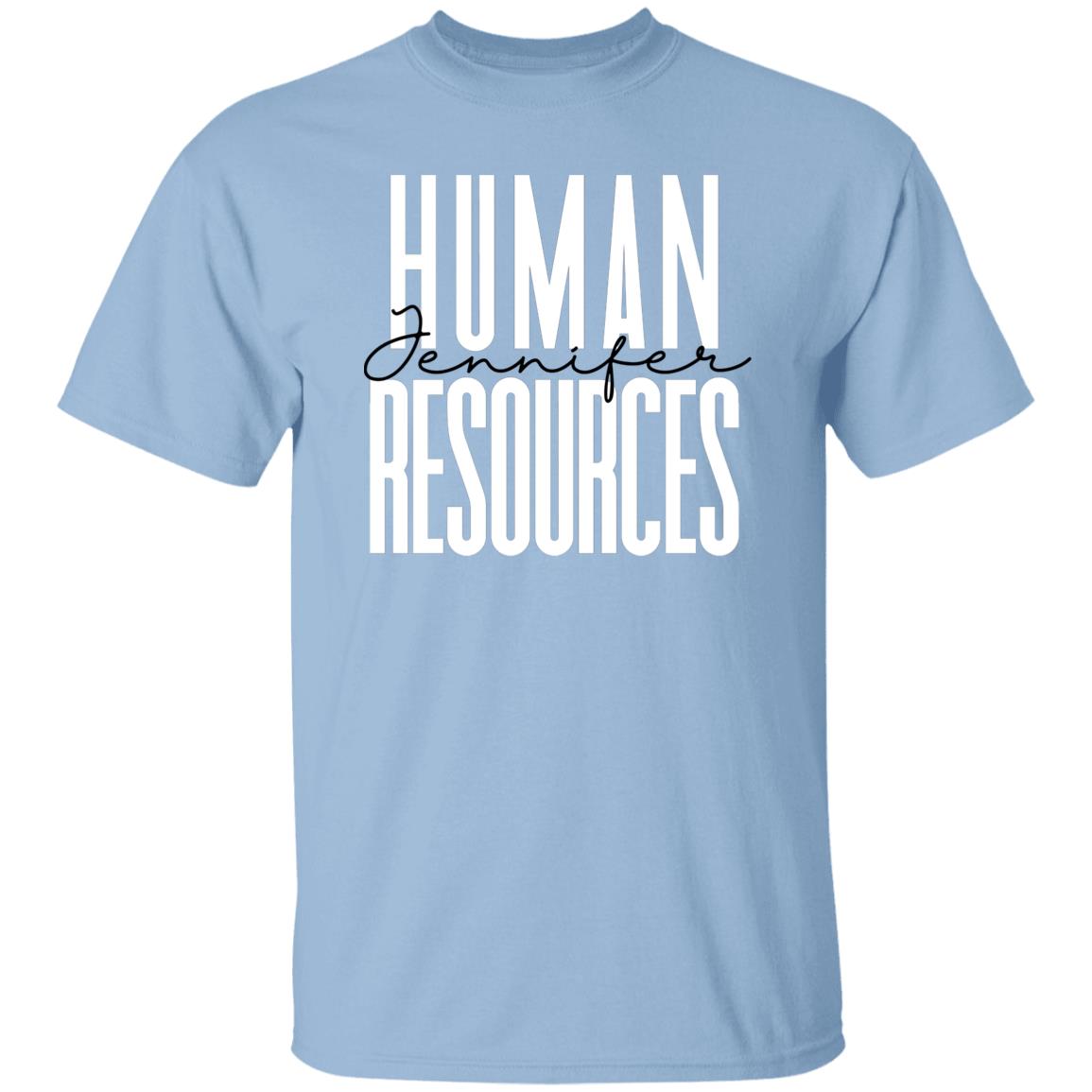 Personalized Human resources Unisex T-shirt Custom Name HR manager Sand Blue Pink-Family-Gift-Planet