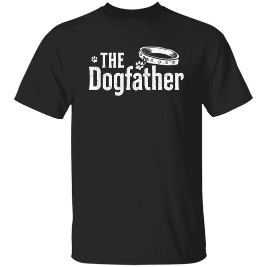 The Dogfather T-Shirt gift dog father Dog owner Unisex tee Black Navy Dark Heather-Black-Family-Gift-Planet