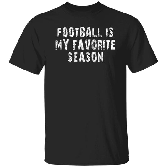 Football is my favorite season Unisex T-shirt football player tee black dark heather-Black-Family-Gift-Planet