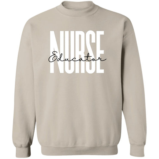 Nurse Educator Unisex Sweatshirt, Nursing professor Crewneck Sand-Sand-Family-Gift-Planet