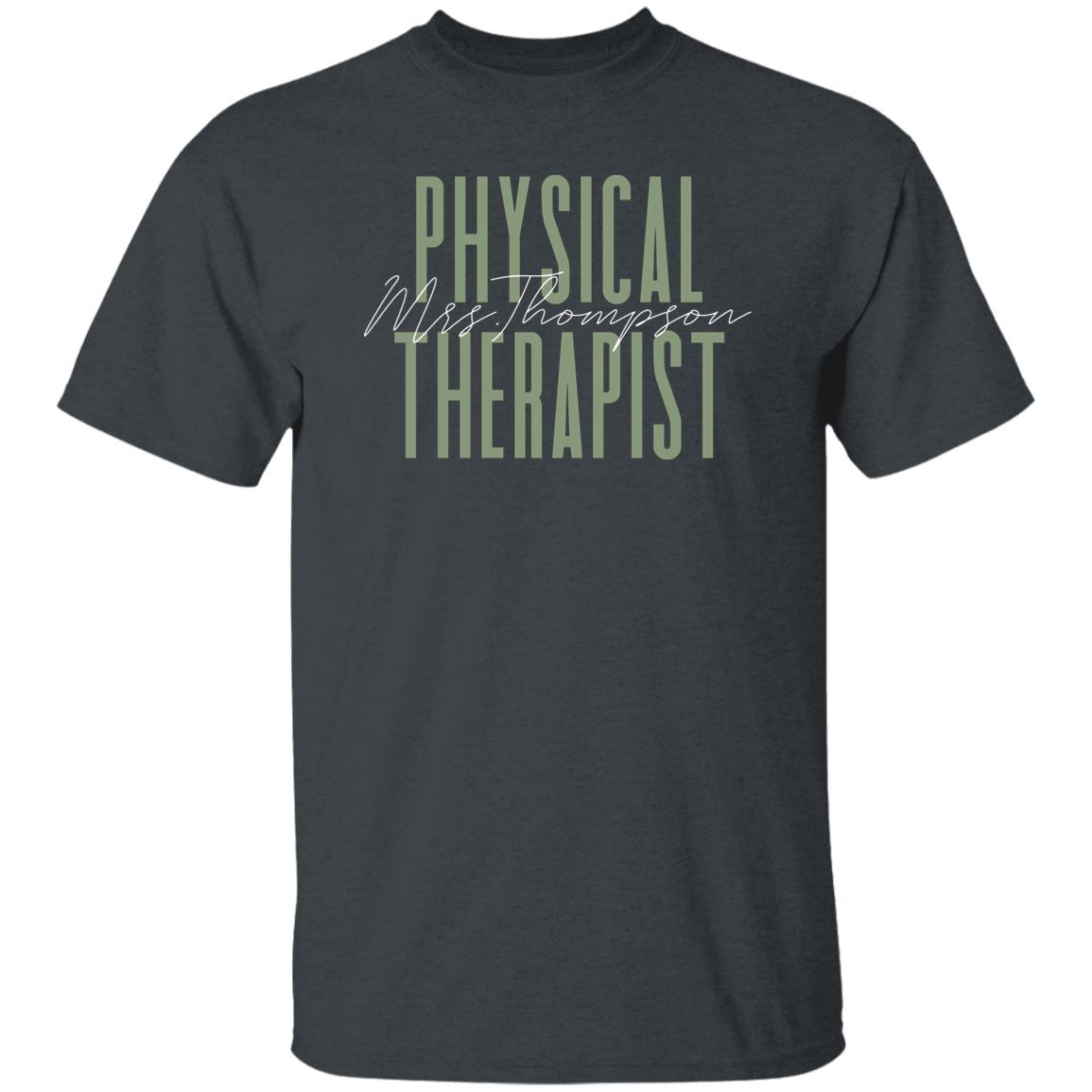 Physical therapist T-Shirt gift PT Physical therapy Customized Unisex tee Black Navy Dark Heather-Family-Gift-Planet