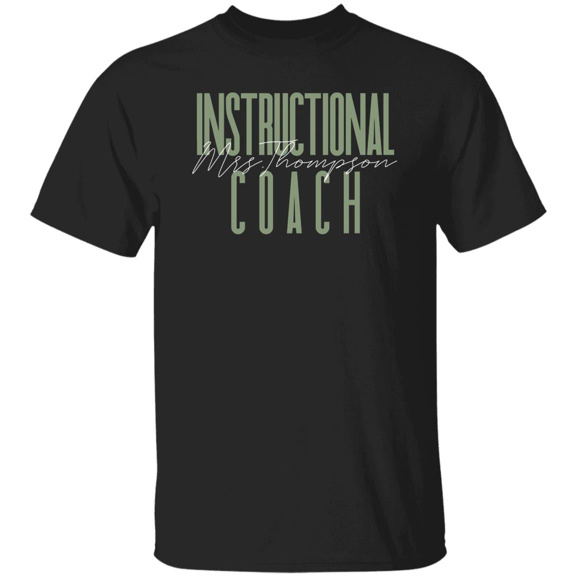 Instructional Coach T-Shirt gift Instructional assistant educational Coach Customized Unisex tee Black Navy Dark Heather-Family-Gift-Planet