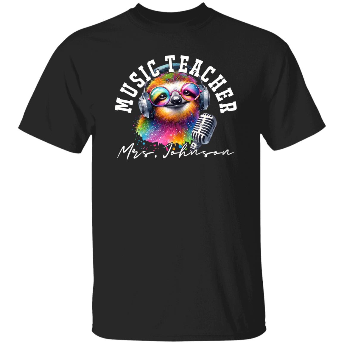 Music teacher funny Personalized Unisex T-shirt Custom Vocal teacher Black-Family-Gift-Planet