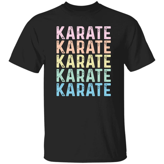 Karate Unisex Shirt, karate Martial arts tee Black S-2XL-Black-Family-Gift-Planet