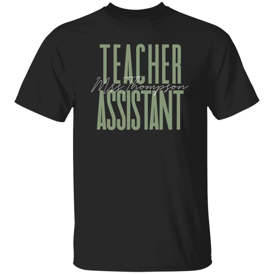 Teacher assistant T-Shirt gift Substitute teacher Customized Unisex tee Black Navy Dark Heather-Family-Gift-Planet