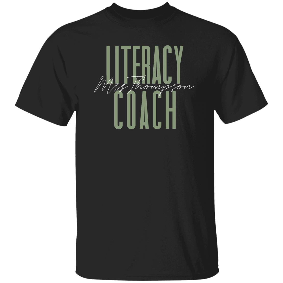 Literacy coach T-Shirt gift Reading Specialist Customized Unisex tee Black Navy Dark Heather-Family-Gift-Planet