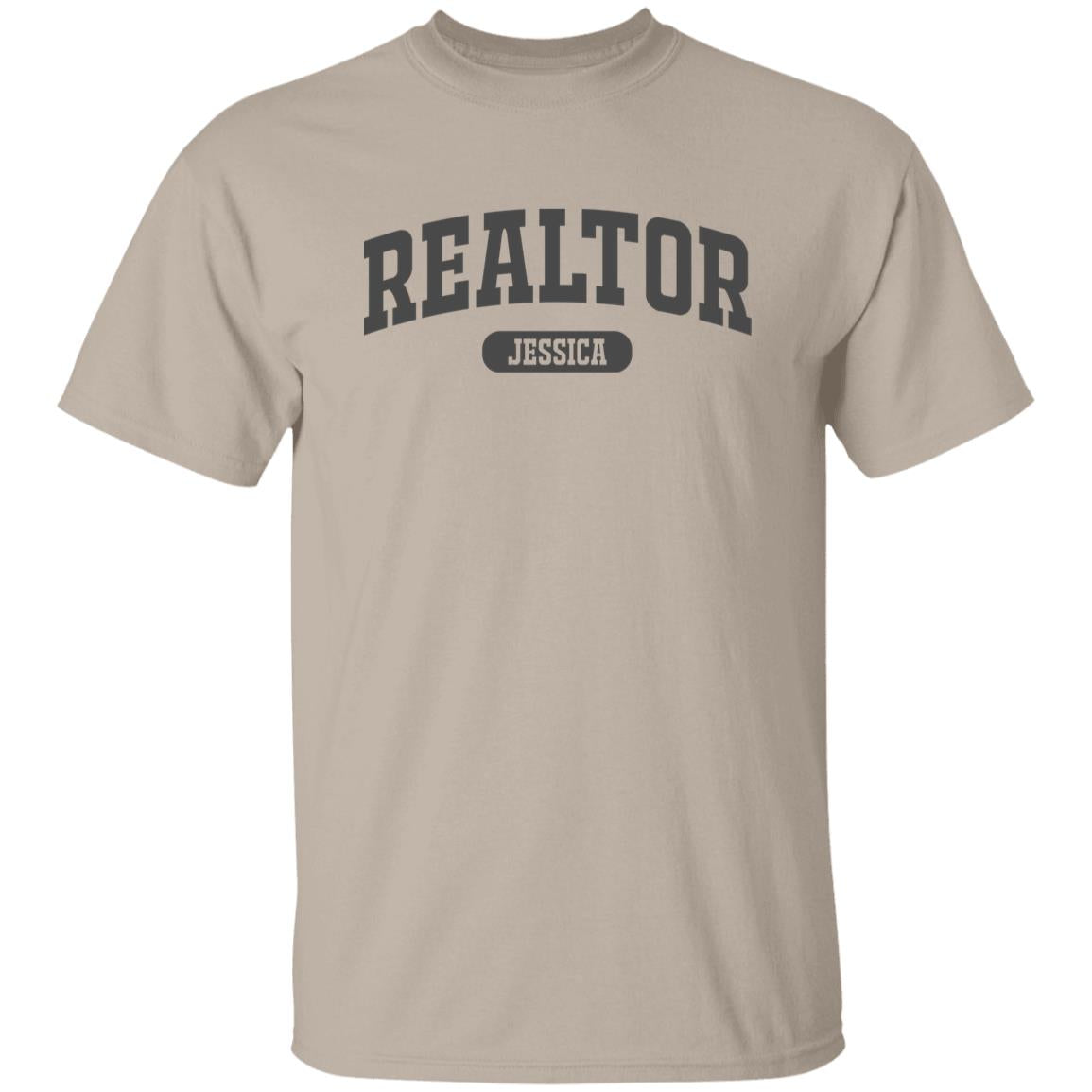 Realtor Personalized Unisex T-shirt Custom Real estate agent White Sand Light Blue-Family-Gift-Planet